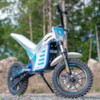 FYNDEX - Elektrisk Dirtbike Nitrox Trial 1000W med sits - Vit/blå
