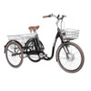 Trehjulig Elcykel Evobike Elegant 2019 - 24 tum 250W - Svart