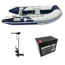 Båtpaket Seabird 230 1,2 mm + Trollingmotor L-36 12V inkl batteri
