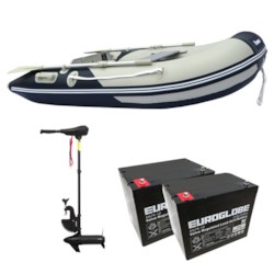 Båtpaket Seabird 300 1,2 mm + Trollingmotor L-86 24V inkl batteri