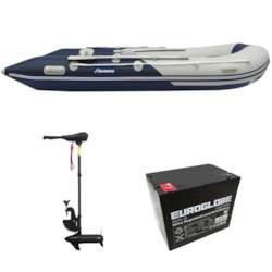 Båtpaket Seabird 430 1,2 mm + Trollingmotor L-36 12V inkl batteri