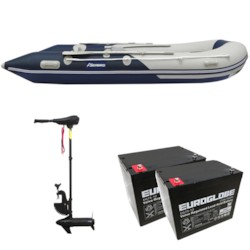 Båtpaket Seabird 430 1,2 mm + Trollingmotor L-86 24V inkl batteri