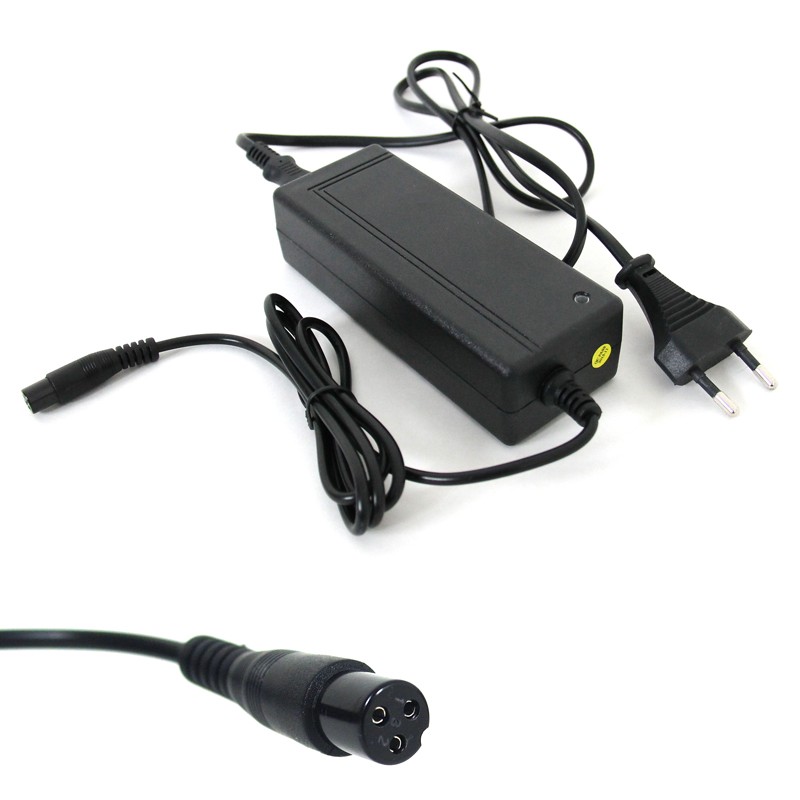 Lader 36V til Airboard, Baoshan Lader 36V lithiumbatteri, 12 mm kontakt