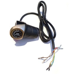 Gasreglage 48V, Vridgas med batteriindikator