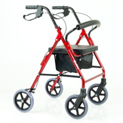Rollator Blimo Deluxe V2 VINRÖD - Aluminium