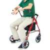 Rollator Blimo Deluxe V2 VINRÖD - Aluminium